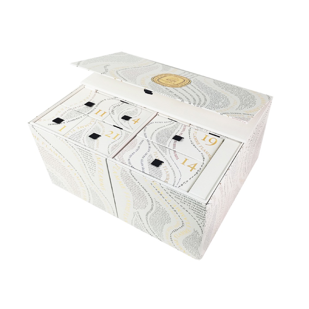 White Luxury Drawer Advent Calendar Box Thumbnail 3