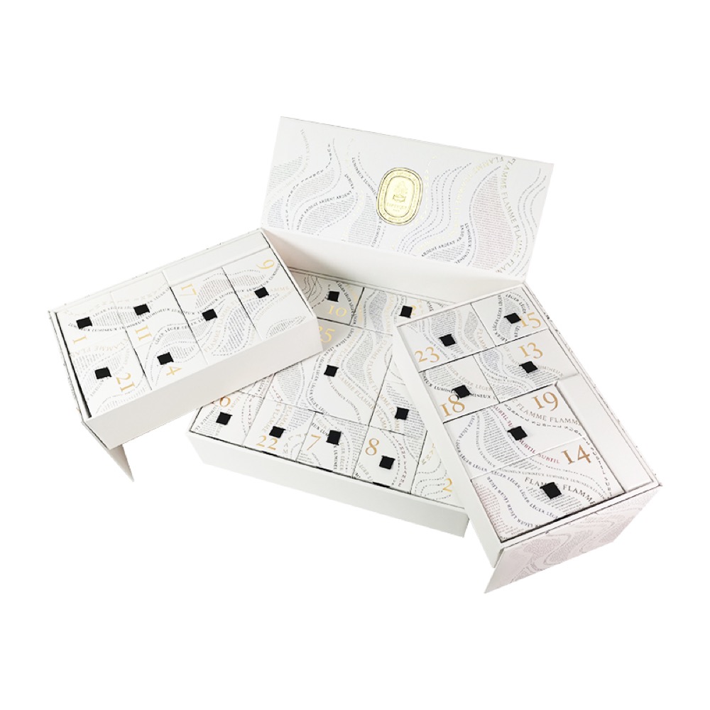 White Luxury Drawer Advent Calendar Box Thumbnail 5
