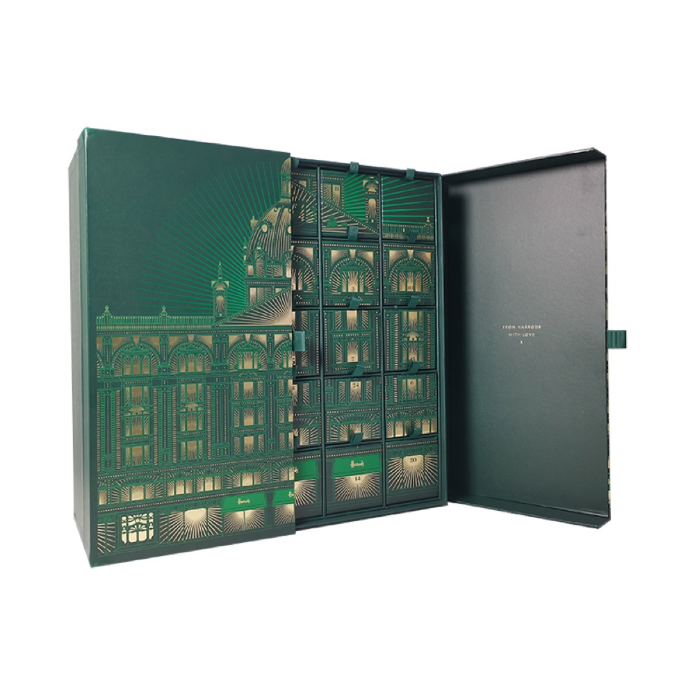 Dark Green Premium Advent Calendar Gift Set Box Thumbnail 6