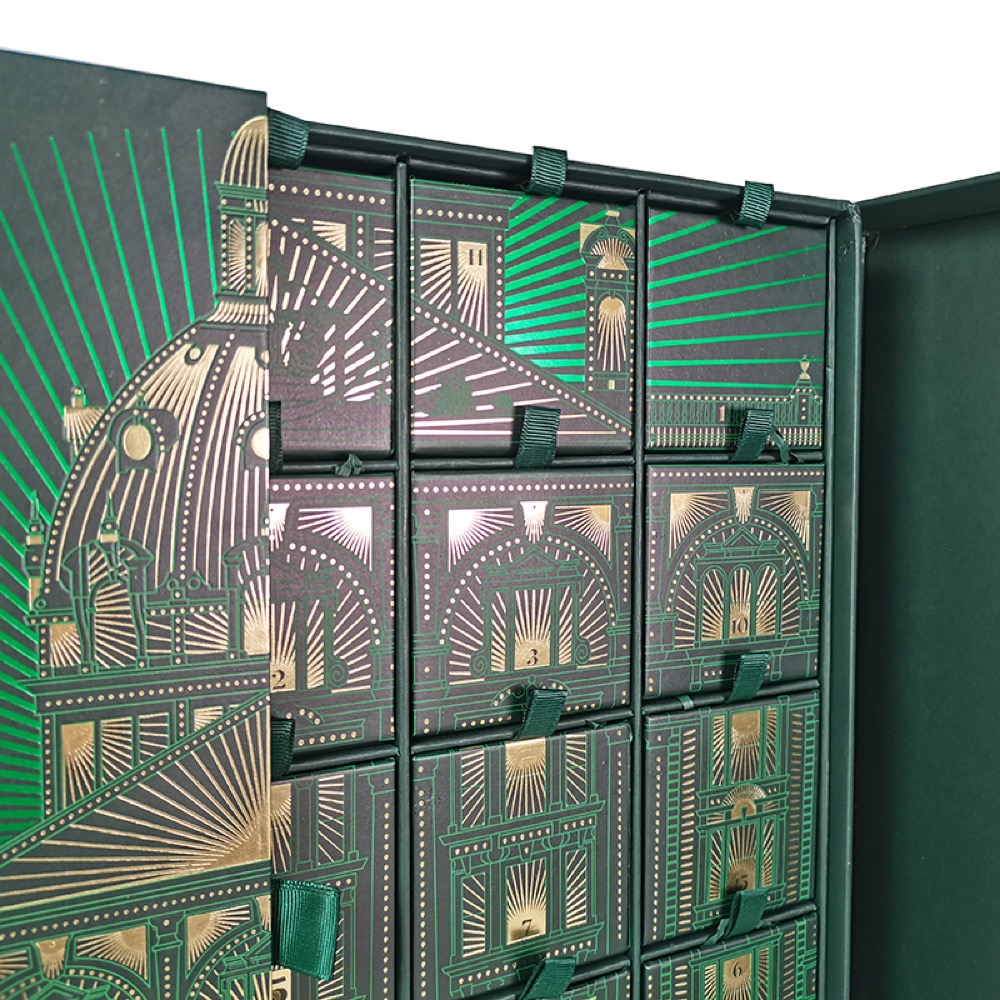 Dark Green Premium Advent Calendar Gift Set Box Thumbnail 7