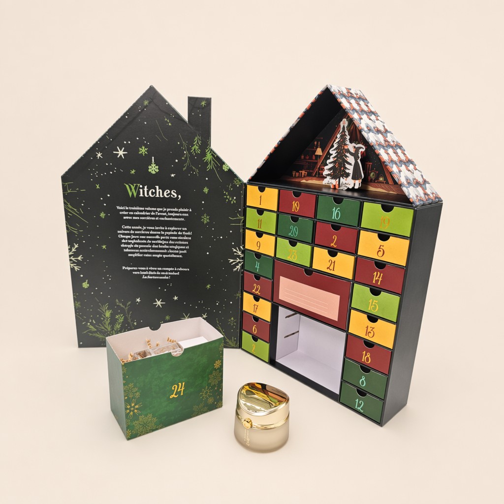 Christmas House Advent Calendar Box