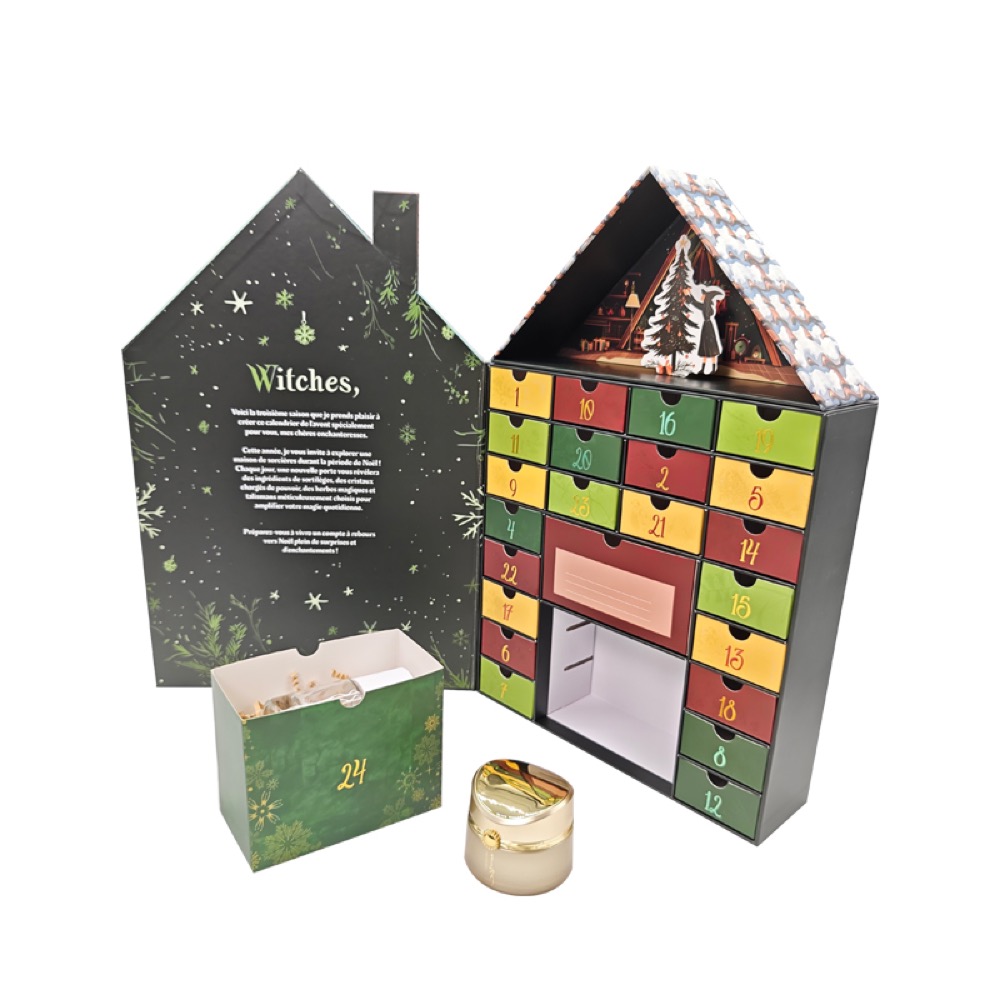 Christmas House Advent Calendar Box