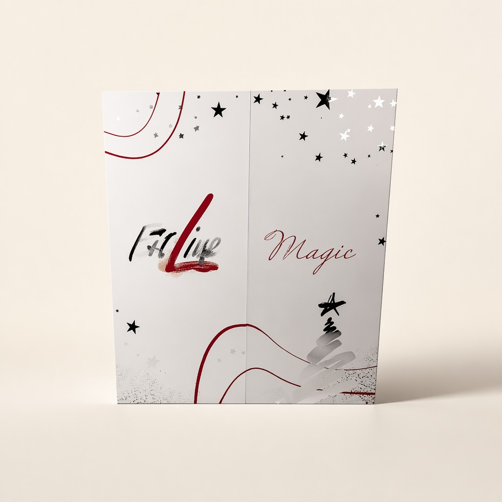 White Red Drawer Advent Calendar Box