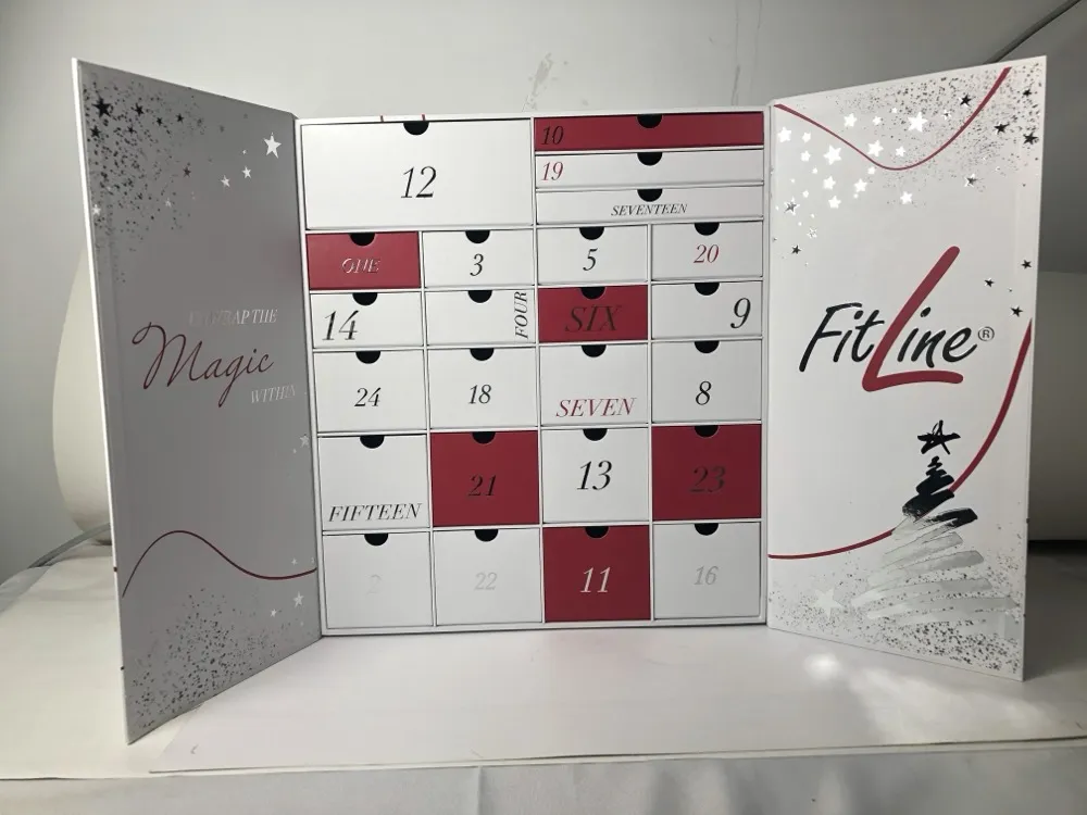 White Red Drawer Advent Calendar Box Thumbnail 5
