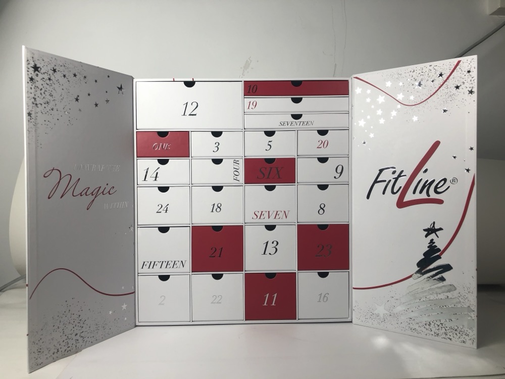 White Red Drawer Advent Calendar Box Thumbnail 8