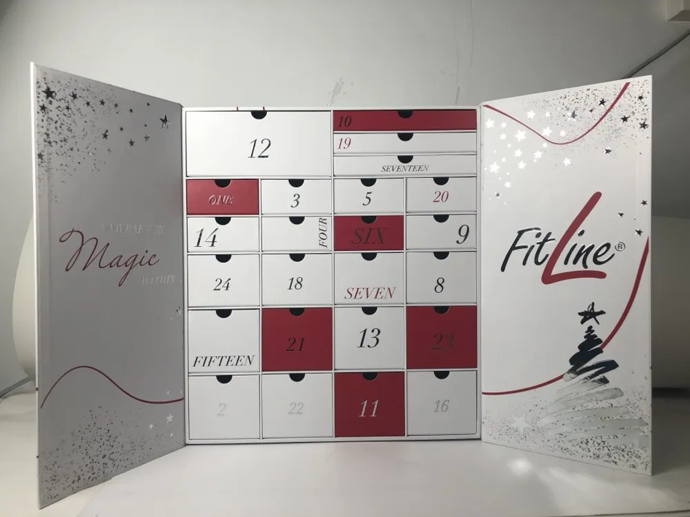 White Red Drawer Advent Calendar Box Thumbnail 17