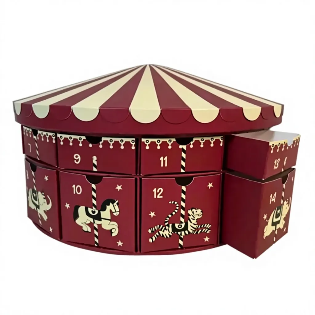 Carousel Tent Advent Calendar Box Thumbnail 2
