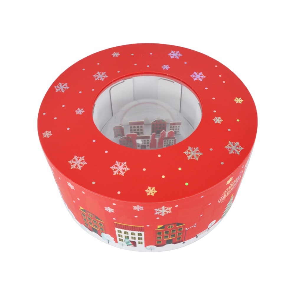Red Round Christmas Advent Calendar Box Thumbnail 3