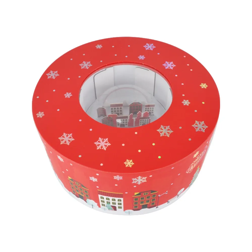 Red Round Christmas Advent Calendar Box Thumbnail 6
