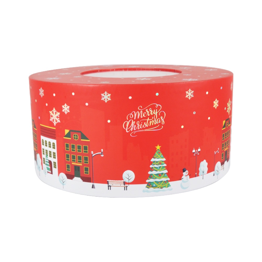 Red Round Christmas Advent Calendar Box Thumbnail 6