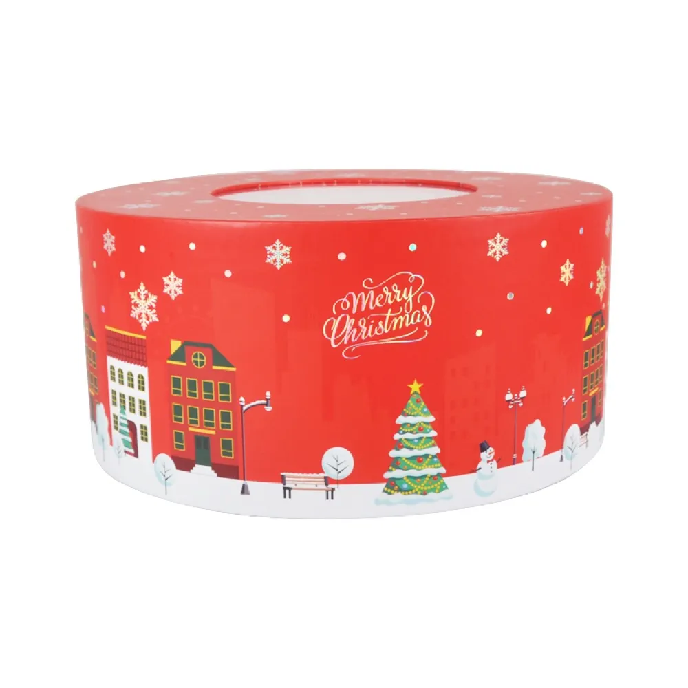 Red Round Christmas Advent Calendar Box Thumbnail 12