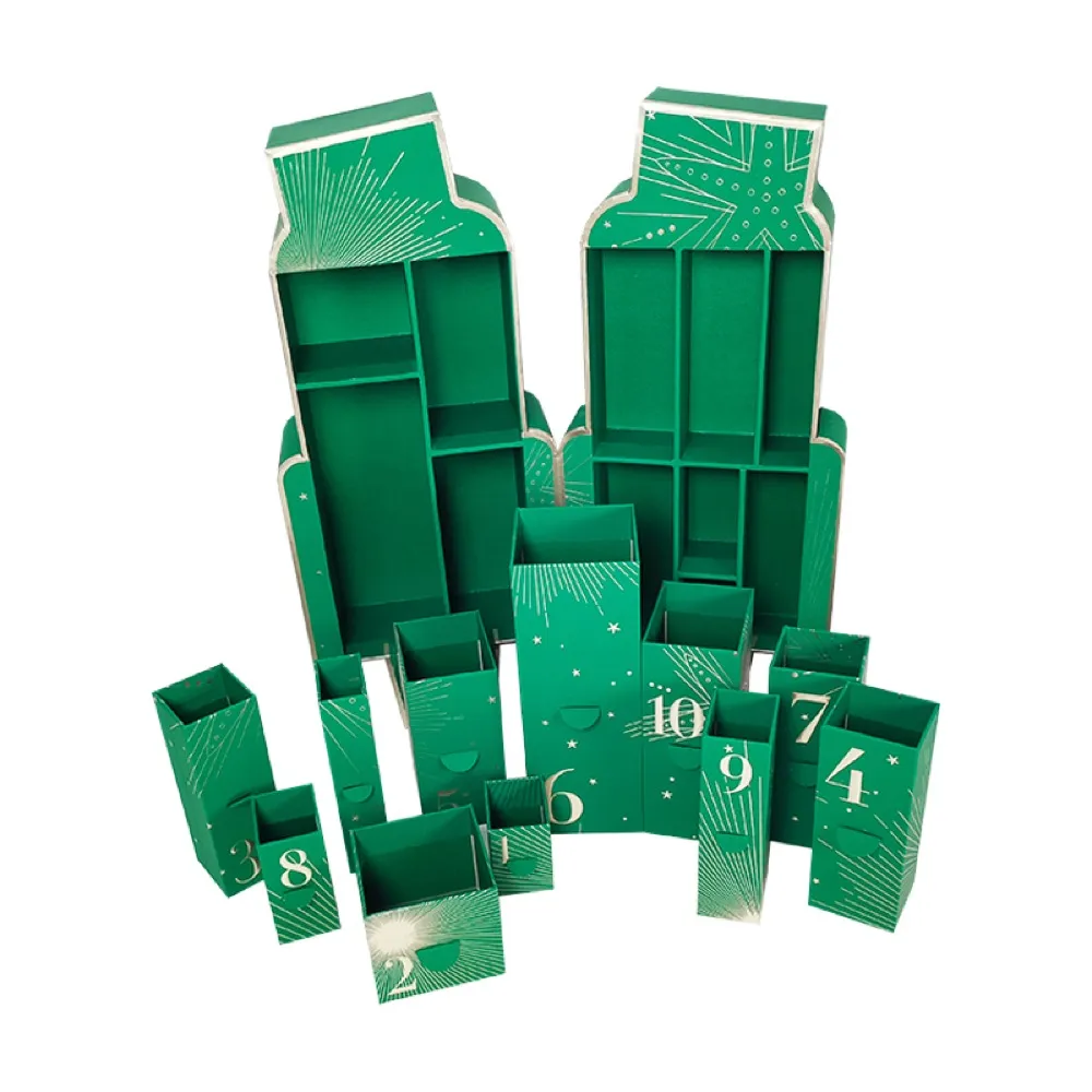 Green Custom Shape Advent Calendar Box Thumbnail 10
