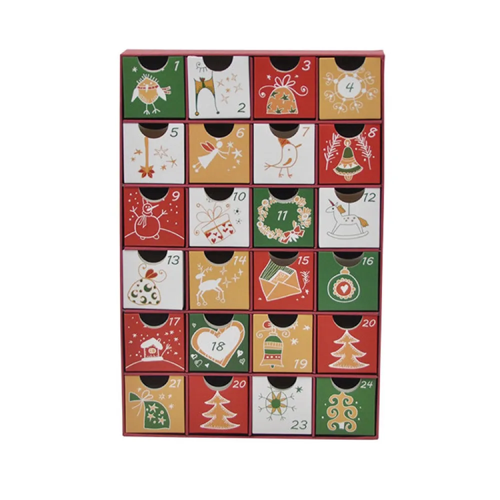 Classic 24-Day Drawer Advent Calendar Box Thumbnail 2
