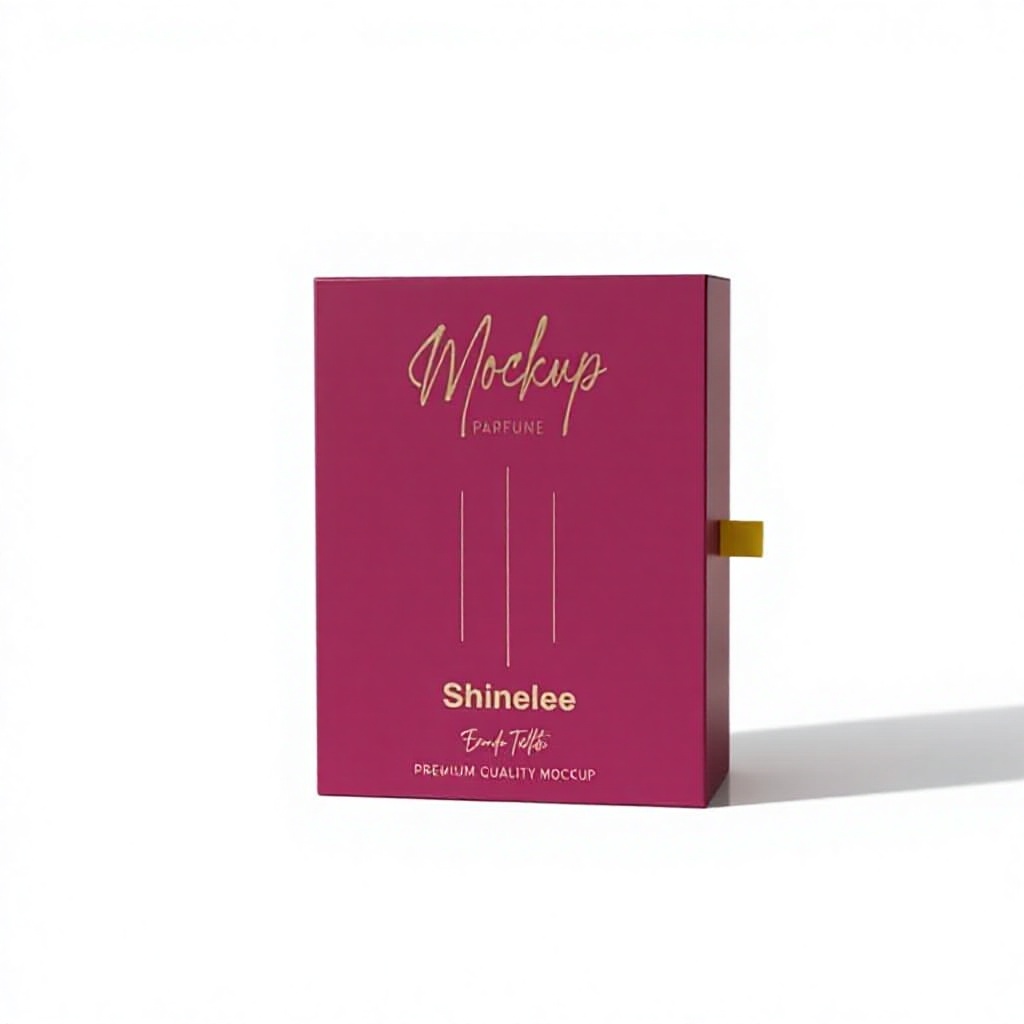 Premium Magenta Ribbon Drawer Perfume Box
