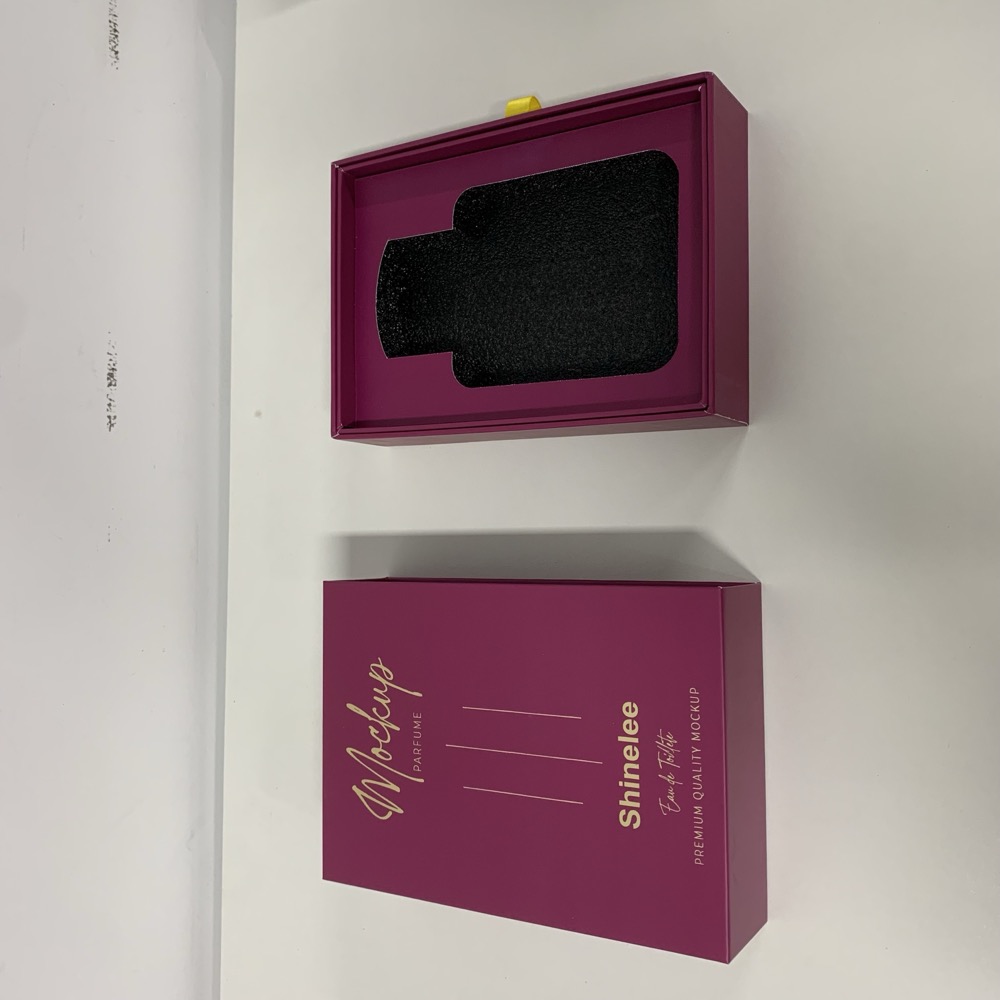 Premium Magenta Ribbon Drawer Perfume Box Thumbnail 13