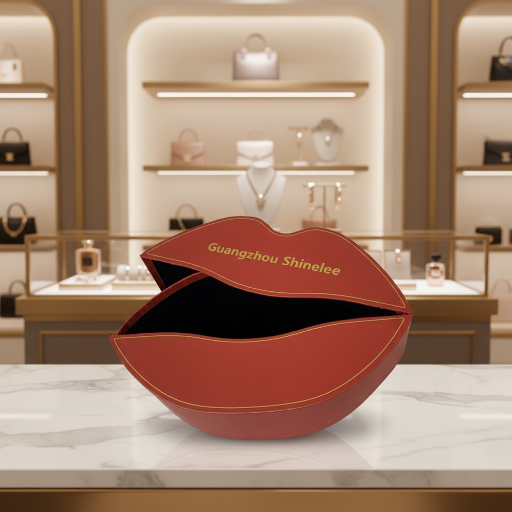 Crimson Red Lip Zippered Cosmetic Bag Thumbnail 2