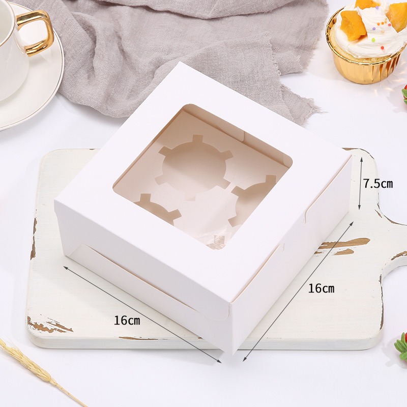 Custom 4-Piece Cupcake Box