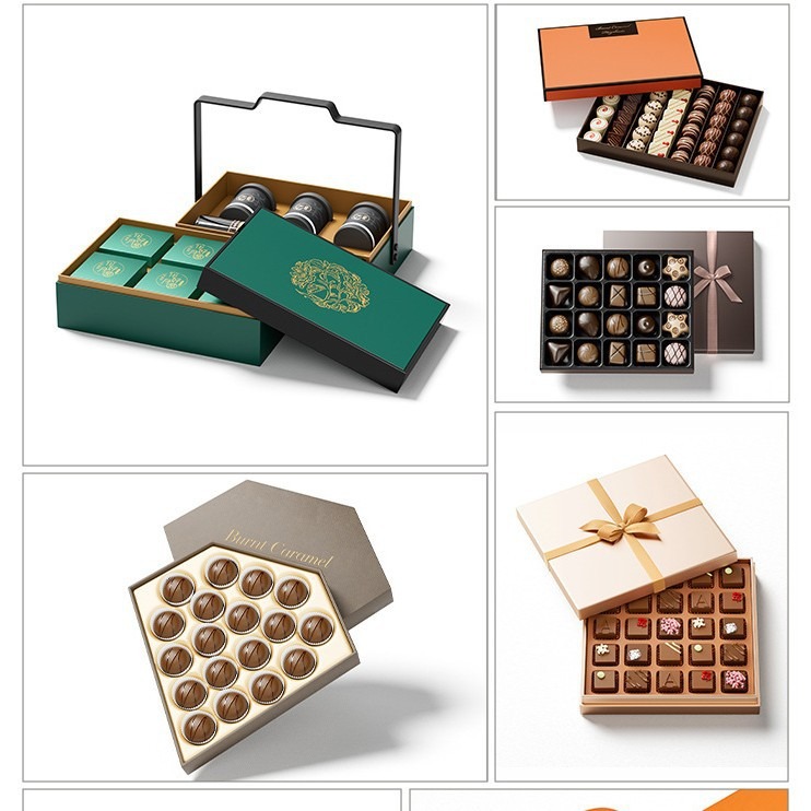Custom Geometric Chocolate Gift Box Thumbnail 4