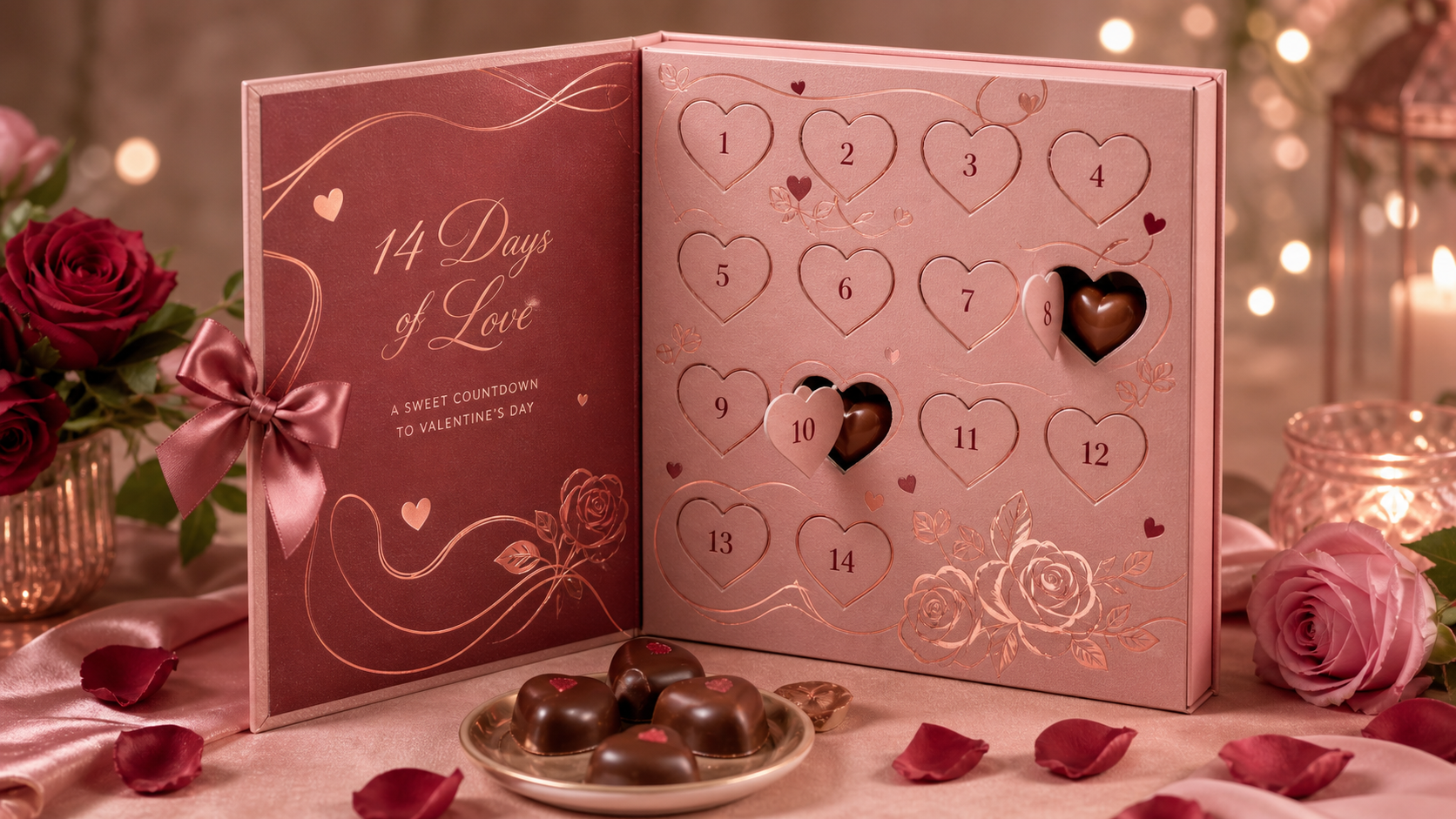Valentine Countdown Chocolate Box