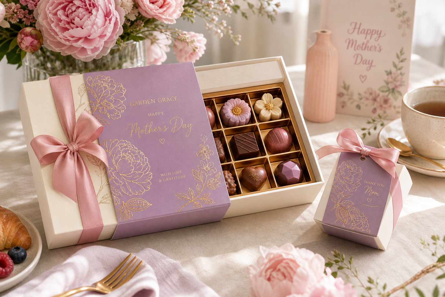 Mothers Day Rigid Chocolate Box