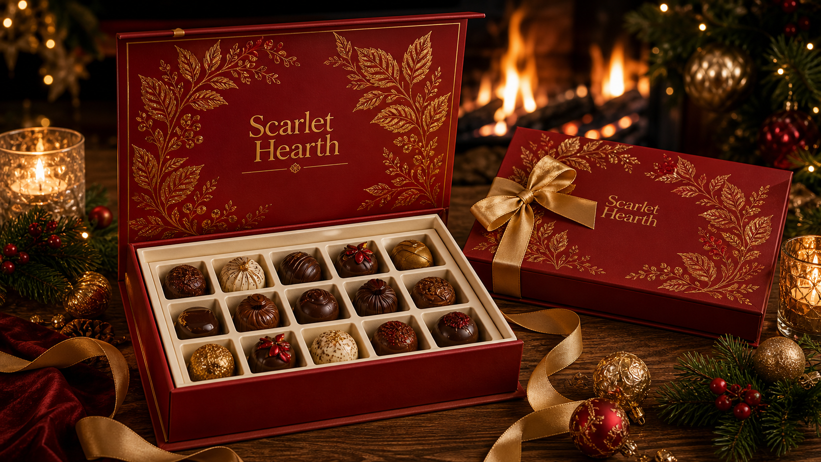 Christmas Gift Rigid Chocolate Box