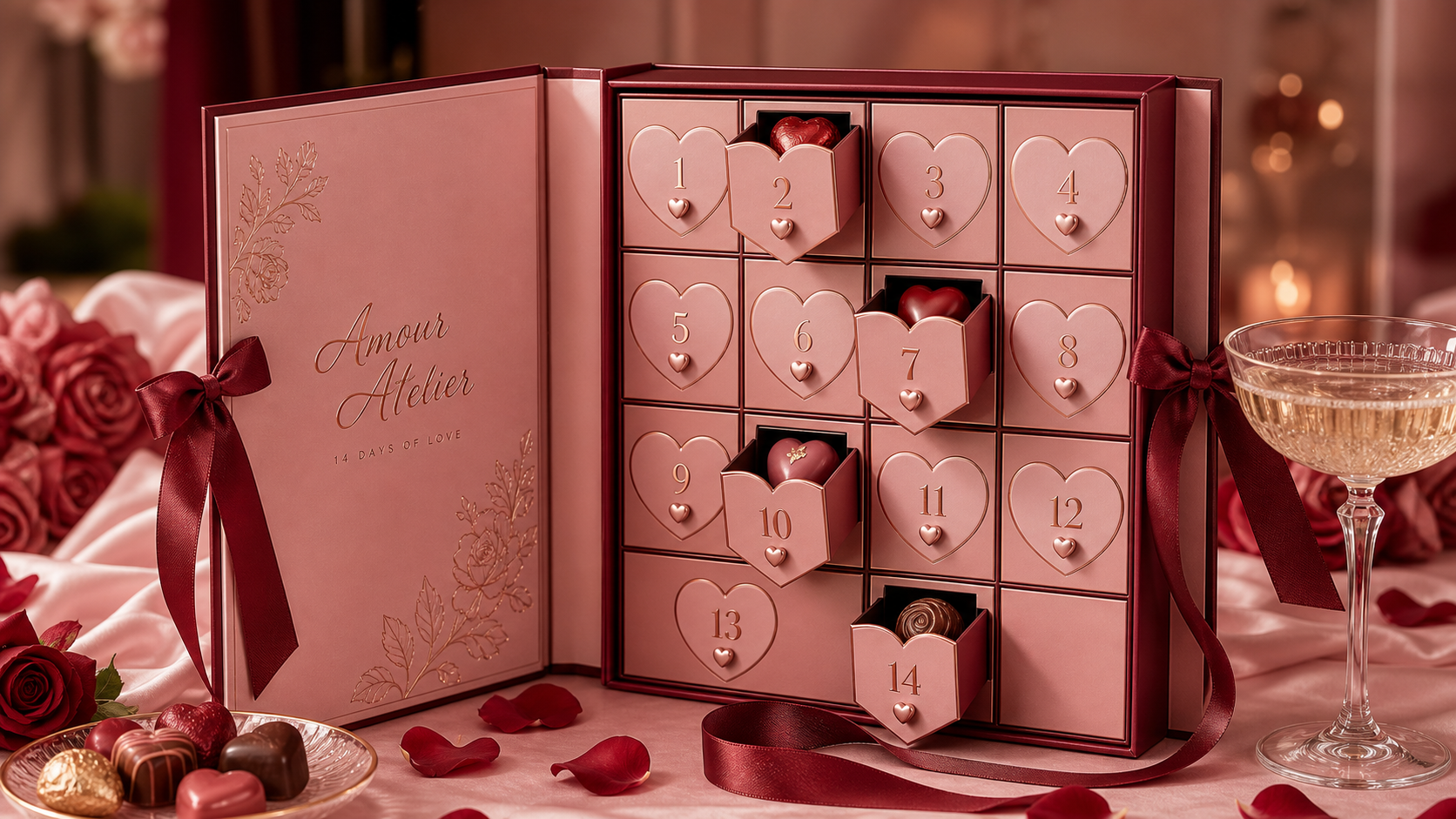 Romantic Valentine Calendar Box