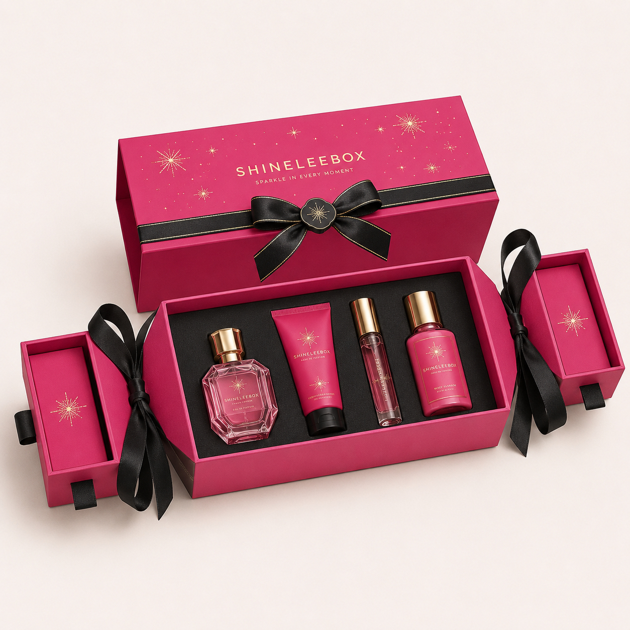 Premium Pink Drawer Cosmetic Gift Set Box