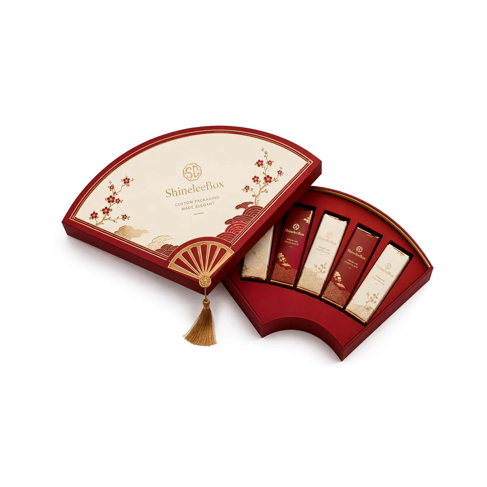 Fan Shaped Chocolate Gift Box Thumbnail 2