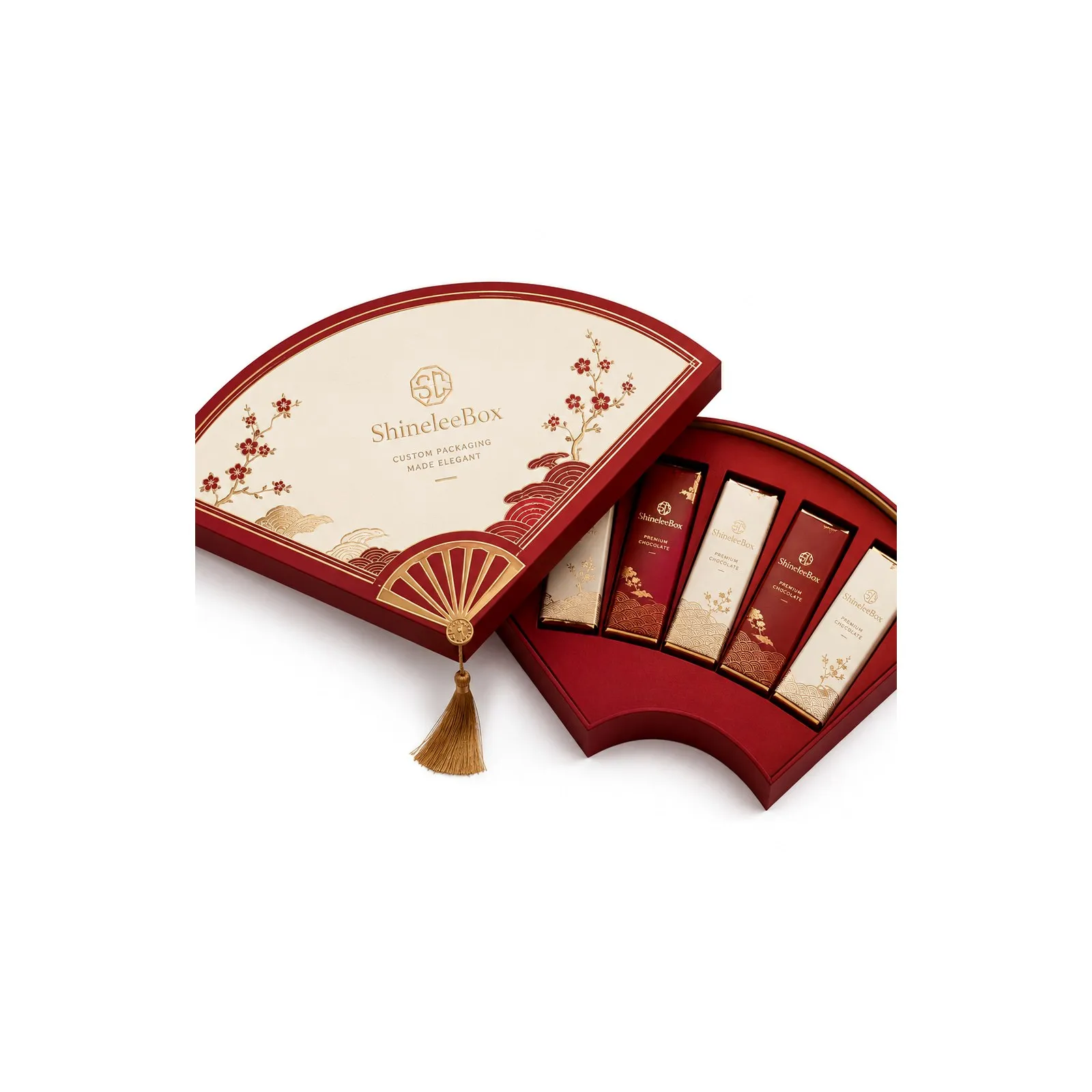 Fan Shaped Chocolate Gift Box Thumbnail 4