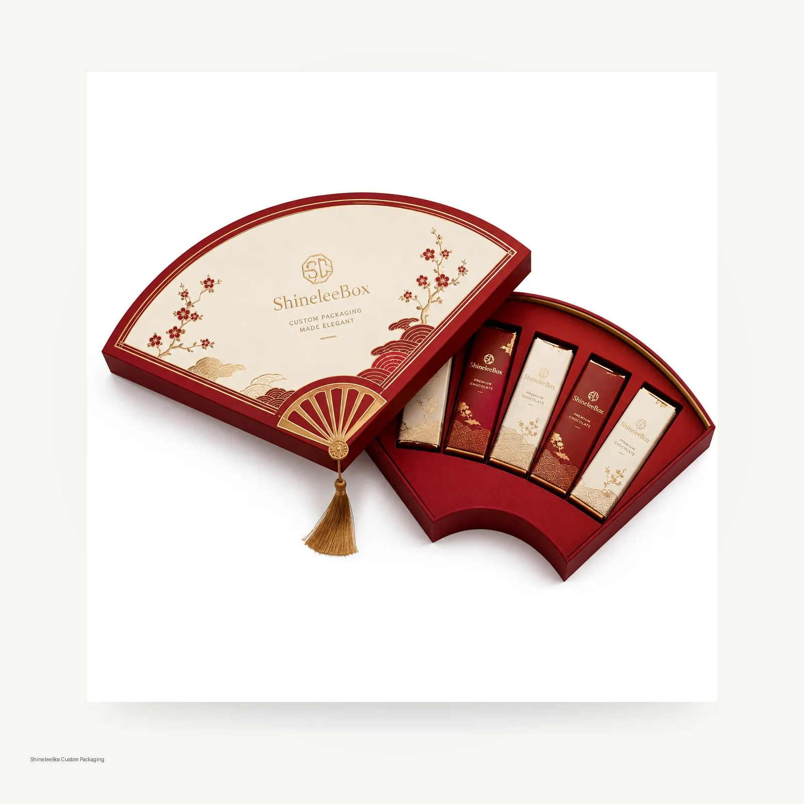 Fan Shaped Chocolate Gift Box Thumbnail 8