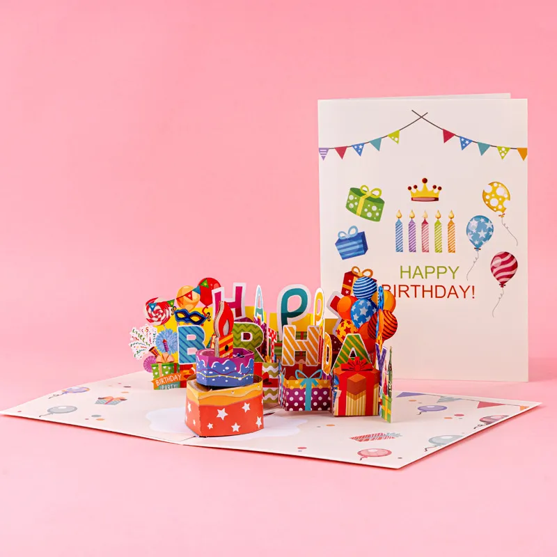 Interactive 3D Pop-Up Birthday Card with Light and Music Thumbnail 2