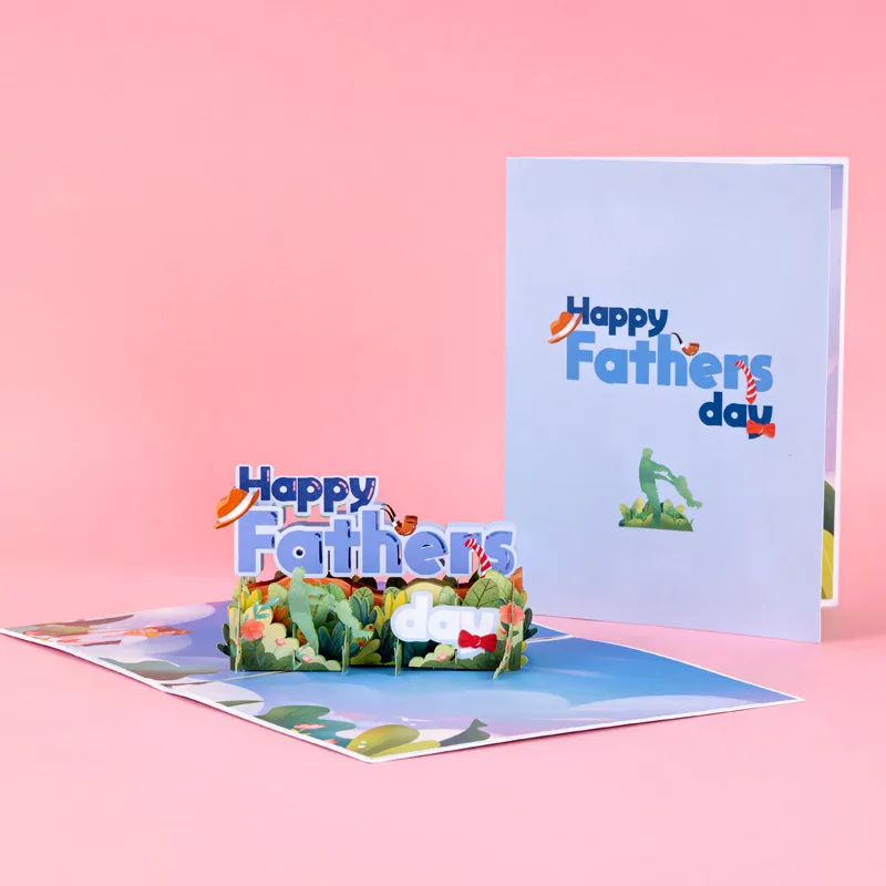 3D Pop-Up Festive Greeting Card with Bear and Balloons Thumbnail 6