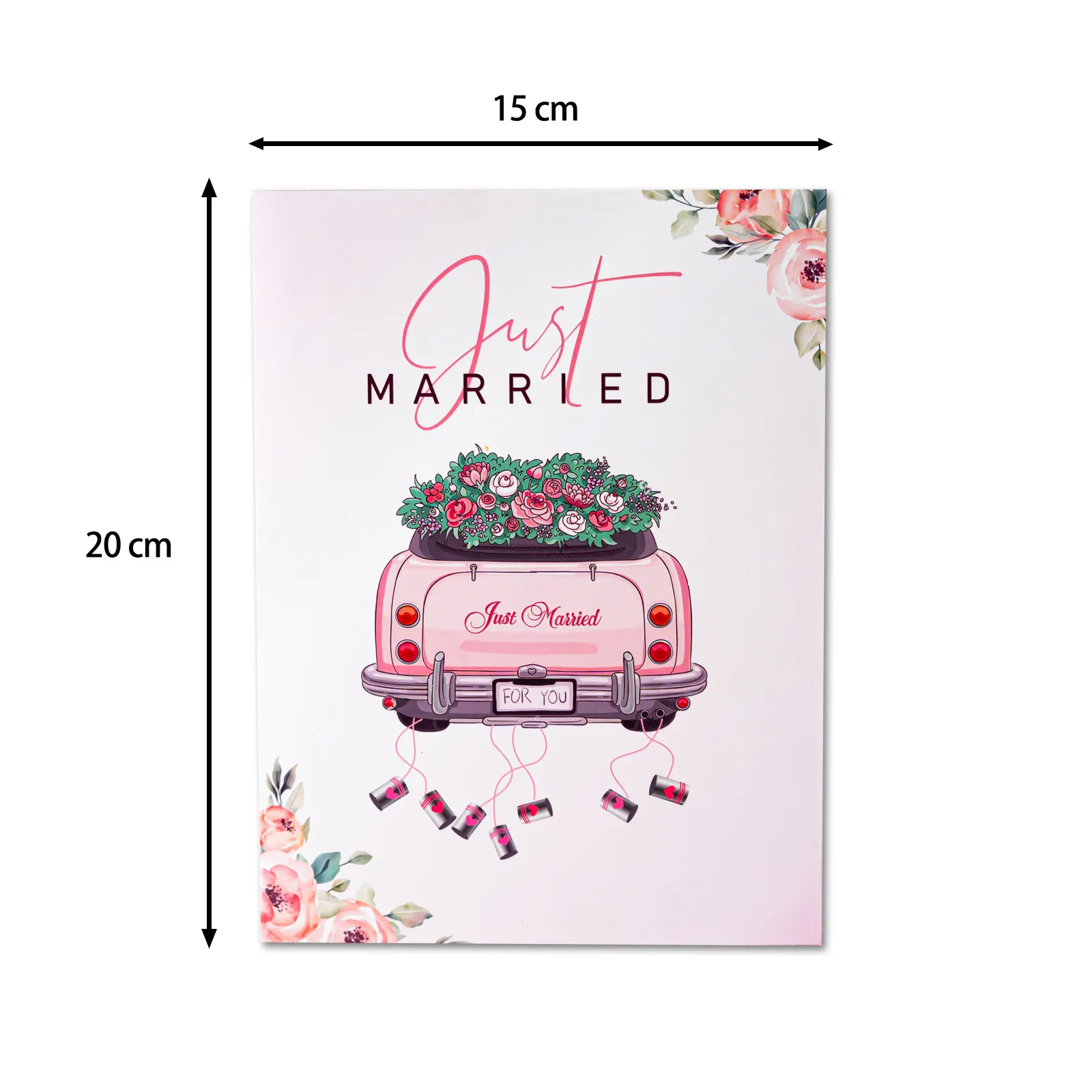 Creative 3D Pop-Up Floral Wedding Car Greeting Card Thumbnail 10