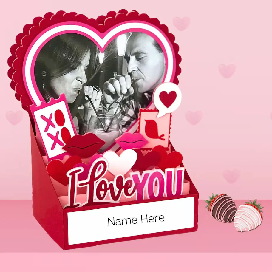 Custom 3D Pop-Up Romantic Photo Frame Greeting Card Thumbnail 2