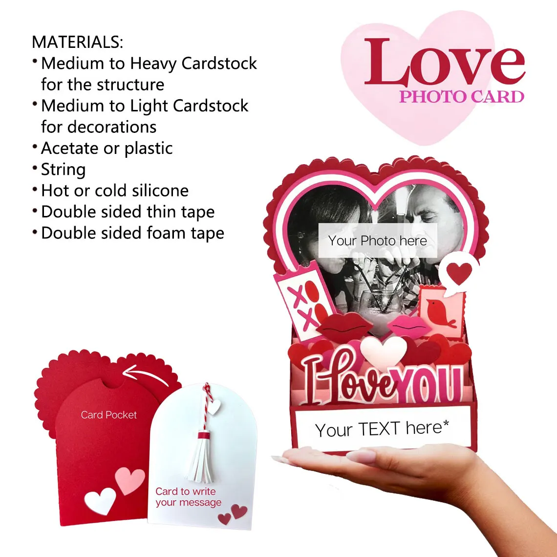 Custom 3D Pop-Up Romantic Photo Frame Greeting Card Thumbnail 10