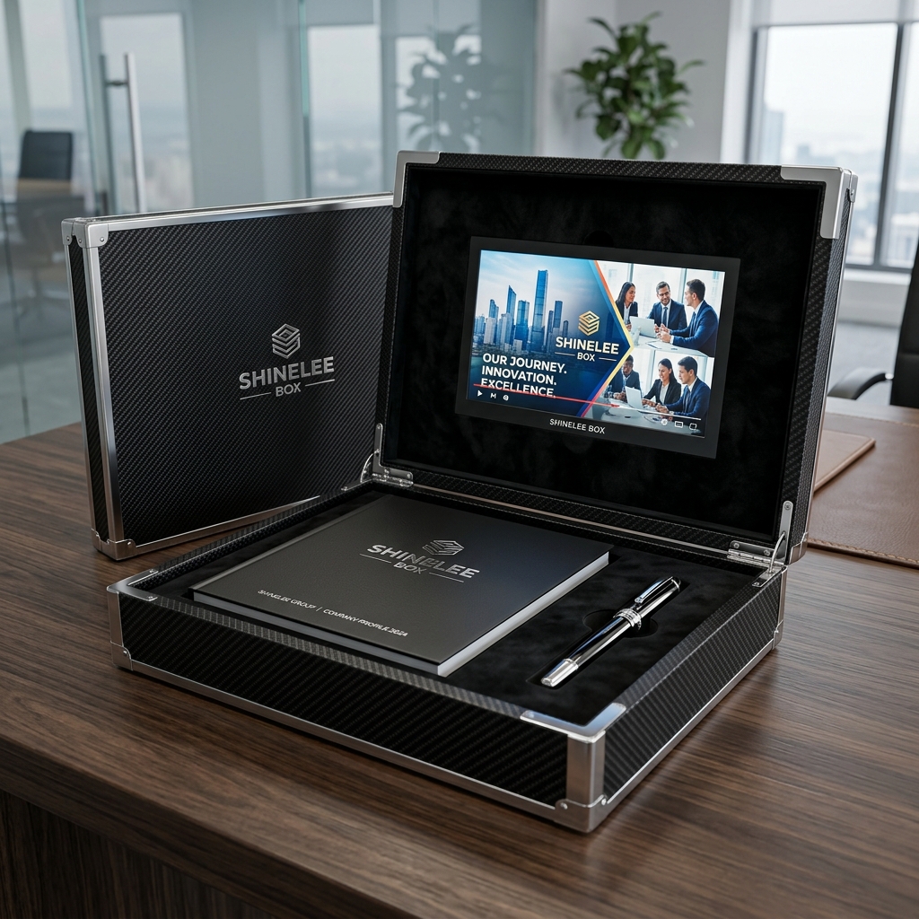 Premium Corporate VIP Video Gift Box A4 Size with LCD