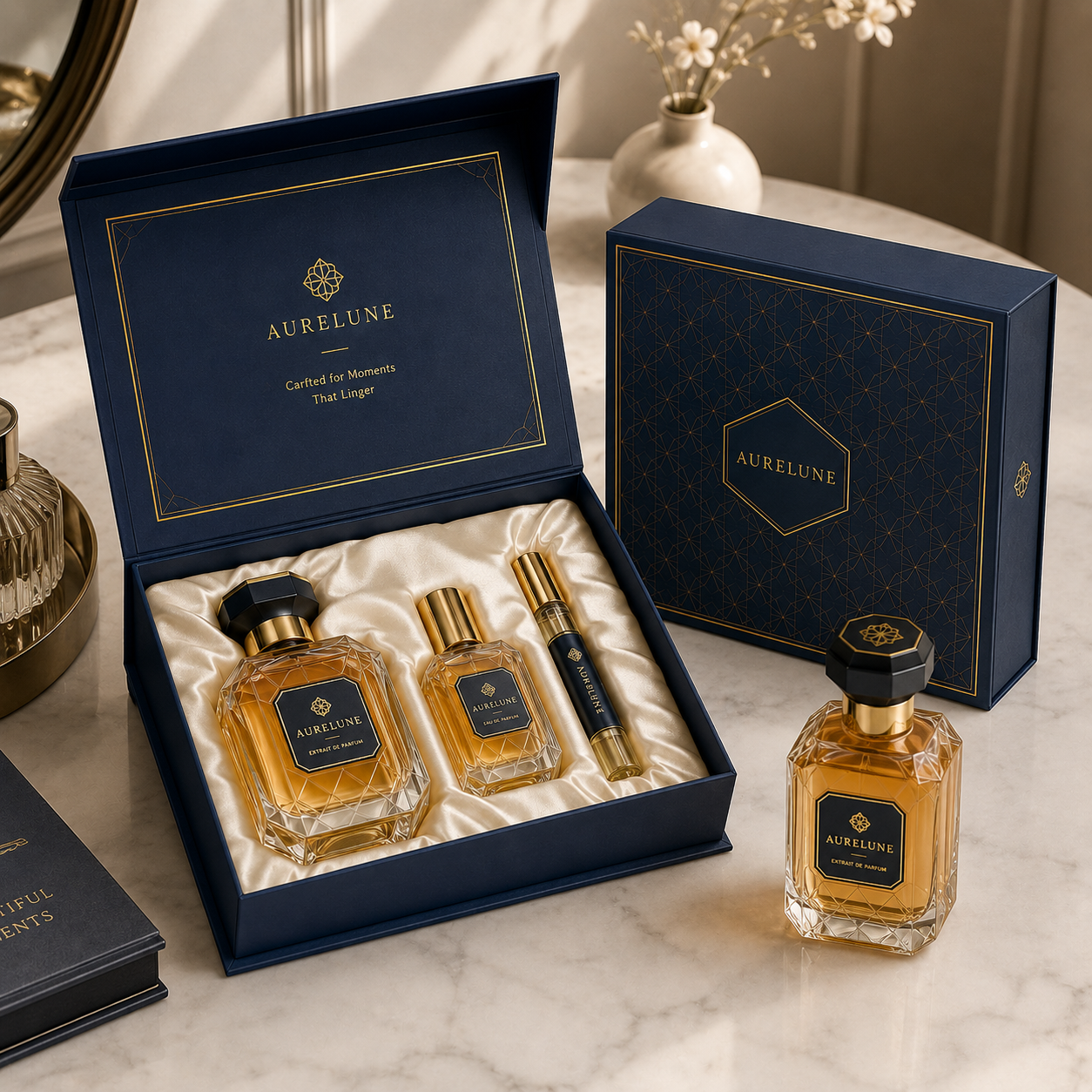 Premium Octagonal Perfume Gift Box with Insert