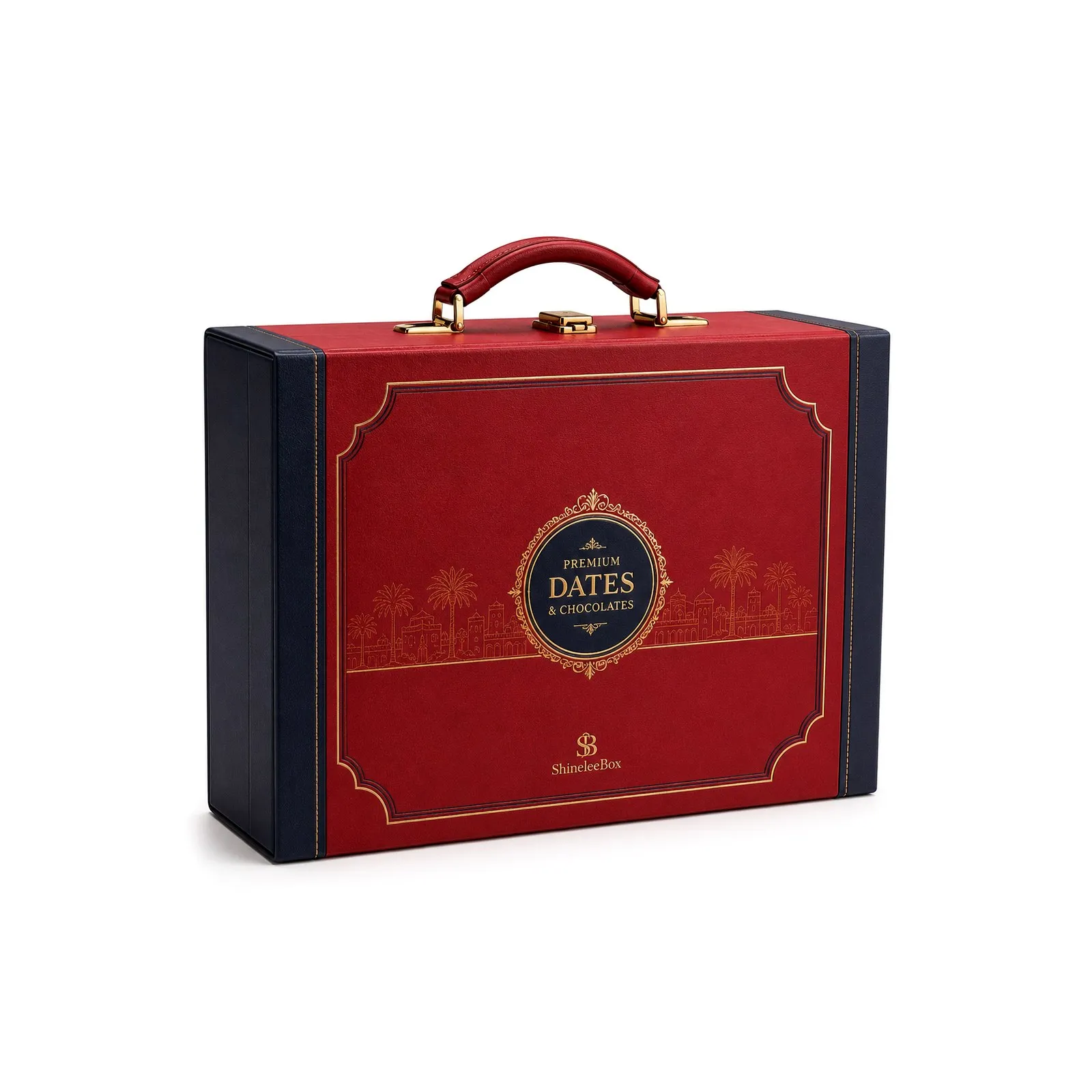 Suitcase Gift Box with Red Finish Thumbnail 2