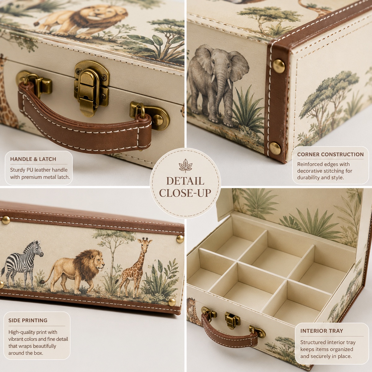 Safari Animal Suitcase Gift Box Thumbnail 4